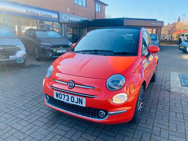 Fiat 500 1.0 Mild Hybrid 2dr Convertible Petrol Orange