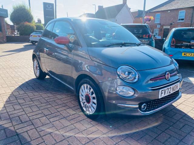 Fiat 500 1.0 Mild Hybrid Red 3dr Hatchback Petrol Grey