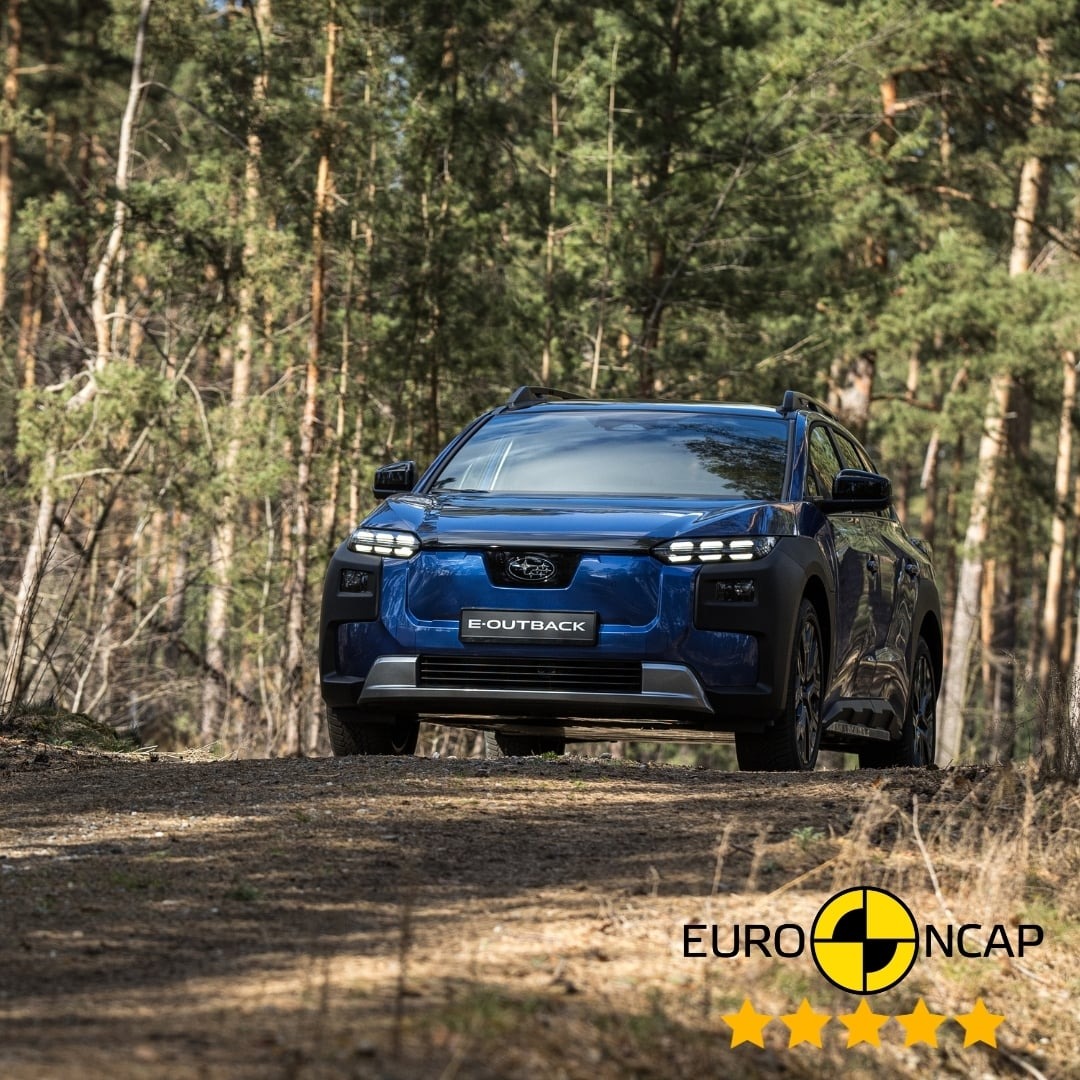 E-Outback and Uncharted achieve the maximum Euro NCAP five-star safety rating.