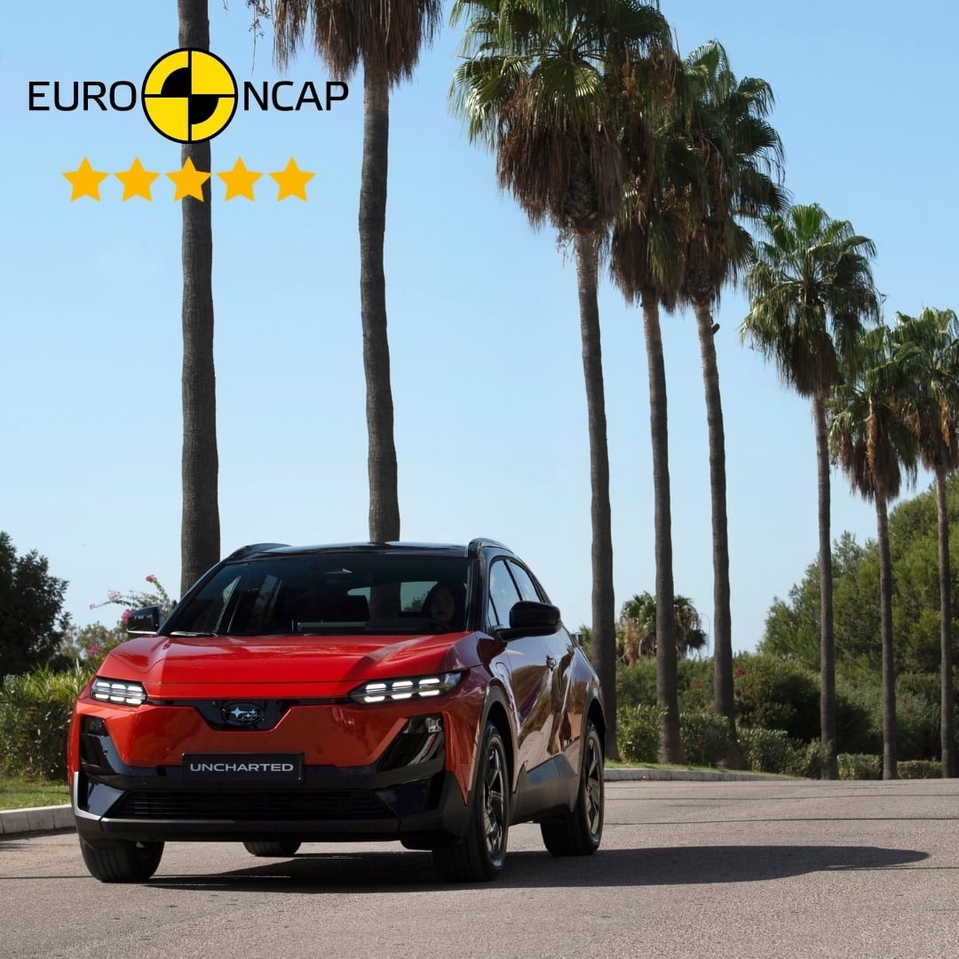 E-Outback and Uncharted achieve the maximum Euro NCAP five-star safety rating.